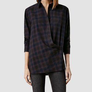 All saints Idde plaid shirt US 2 UK6